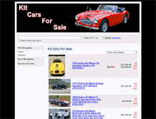 Tablet Screenshot of kitcarsforsale.net